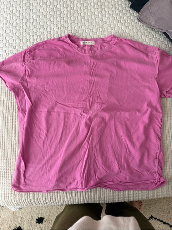 We The Free Tops - We The Free Bubblegum Pink Boxy Short Sleeve Crew Tee